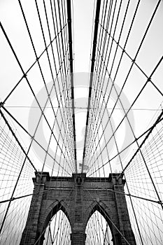 The famous Brooklyn Bridge