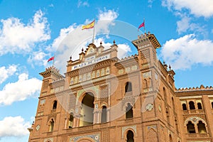 Famous bullfighting arena in Madrid