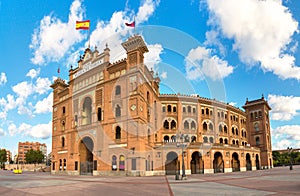 Famous bullfighting arena in Madrid