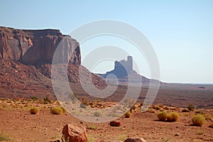 The famous Buttes of Monument Valley, Utah, USA