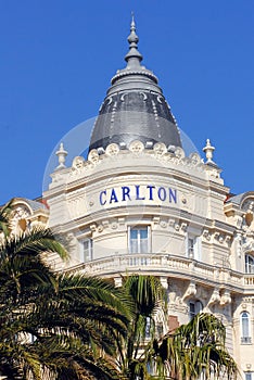 The Famous Carlton Hotel in Cannes
