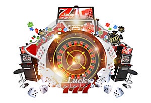 Famous Casino Games Concept