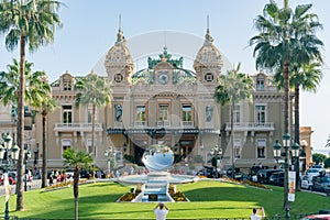 The famous Casino Monte-Carlo with Anish Kapoor mirror sculpture