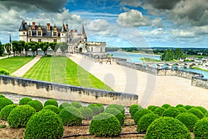 Famous castle of Amboise,Loire Valley,France,Europe