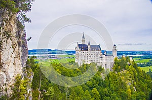 Famous castle of fairytales, princesses and lovers, neuschwanstein castle