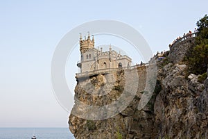 The famous castle `Swallow`s Nest`, Crimea, Russia photo