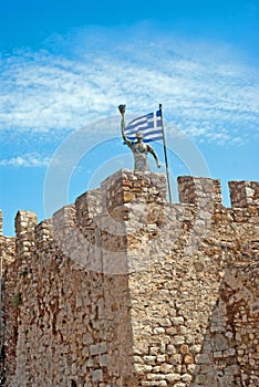 Famous castle of Templar knights at Nafpactos