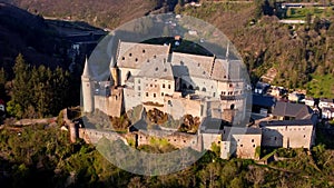 Famous Castle Vianden in Luxembourg