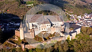 Famous Castle Vianden in Luxembourg