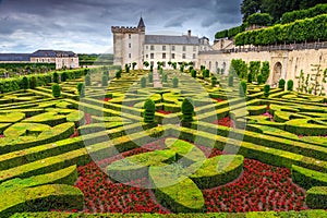 Famous castle of Villandry, Loire Valley, France, Europe