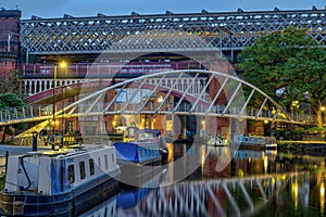 The famous Castlefield Viaduct in Manchester