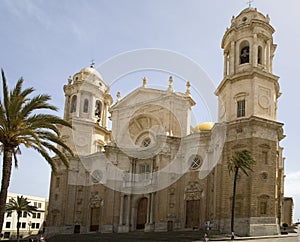 Famous cathedral in Cadiz.