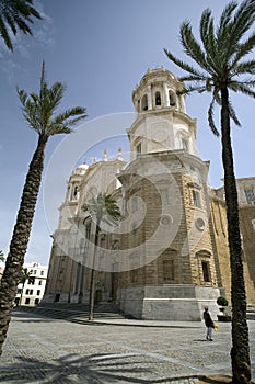 Famous cathedral in Cadiz