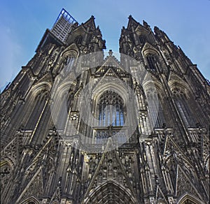Famous cathedral in Cologne, Germany