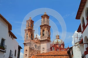 Famous cathedral of Santa Prisca in taxco city, in Guerrero IV photo