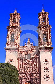 Famous cathedral of Santa Prisca in taxco city, in Guerrero, mexico V