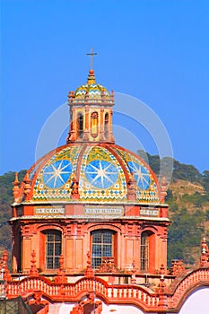 Famous cathedral of Santa Prisca in taxco city, in Guerrero, mexico VI photo
