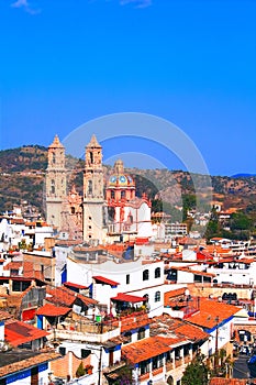 Famous cathedral of Santa Prisca in taxco city, in Guerrero, mexico XII photo