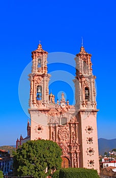 Famous cathedral of Santa Prisca in taxco city, in Guerrero, mexico XVIII photo