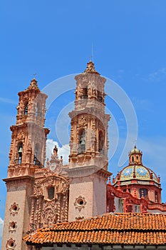 Famous cathedral of Santa Prisca in taxco city, in Guerrero VI photo