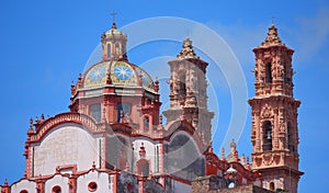 Famous cathedral of Santa Prisca in taxco city, in Guerrero, mexico XXXIV