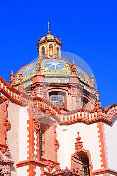 Famous cathedral of Santa Prisca in taxco city, in Guerrero, mexico XVII photo