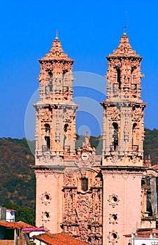 Famous cathedral of Santa Prisca in taxco city, in Guerrero, mexico IV