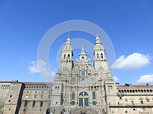 OLD CATHEDRAL IN SANTIAGO DE COMPOSTELA,SPAIN photo