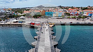 Famous Catwalk At Punda In Willemstad Curacao.