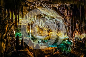 Cuevas del Drach or Dragon Cave, Mallorca island, Spain photo