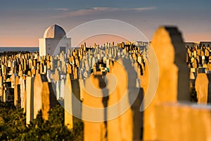 Famous Cemetery at Sale Graveyard in Morocco