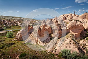 Famous center of balloon fligths in the Goreme, Cappadocia, Turkey