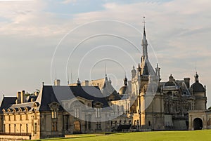 Famous Chateau de Chantilly Chantilly Castle. France