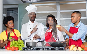 Famous chef explain cooking to african american people