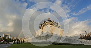 The famous Chiang Kai-shek Memorial Hall at Taipei, Taiwan