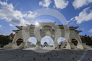 The famous Chiang Kai-shek Memorial Hall of Taiwan