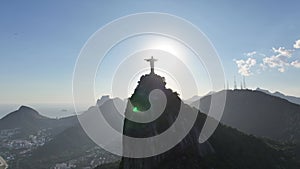 Famous Christ The Redeemer Rio In Downtown Rio De Janeiro Brazil.