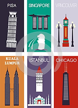 Famous cities.