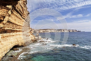 Famous cliff of bonifacio