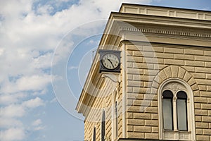 Famous clock on Bologna Centrale railway station photo