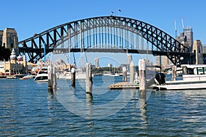 The Famous Coathanger the Sydney Harbour Bridge Blue Sky