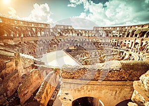 Famous Coliseum interior