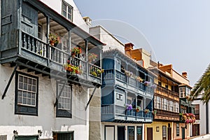 Famous Colorfull Houses in Santa Cruz de La Palma