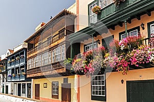 Famous Colorfull Houses in Santa Cruz de la Palma