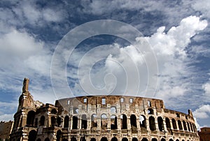 Famous Colosseum - Flavian Amphitheatre, Rome, Ita