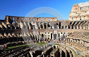 Famous Colosseum - Flavian Amphitheatre, Rome, Ita