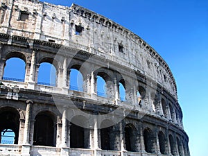 Famous Colosseum - Flavian Amphitheatre, Rome, Ita