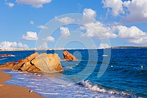 Famous Croisette Beach in Cannes, French Riviera, France
