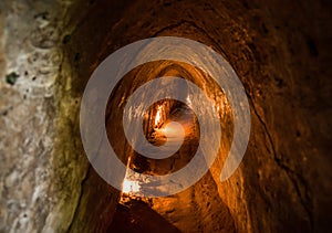 Famous Cu Chi tunnels. Vietnam