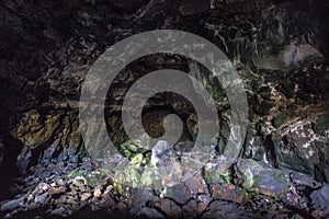 Famous Cueva of Los Verdes on the island of Lanzarote, Canary Islands, Spain